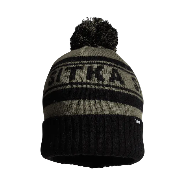 POM Cuffed Knit Beanie